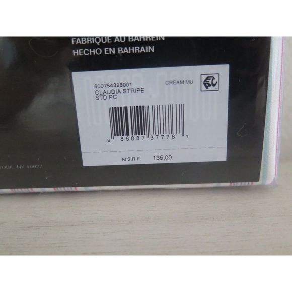 Lauren Ralph Lauren Set of 2 Claudia Stripe STANDARD Pillowcases $135+ - Picture 5 of 8